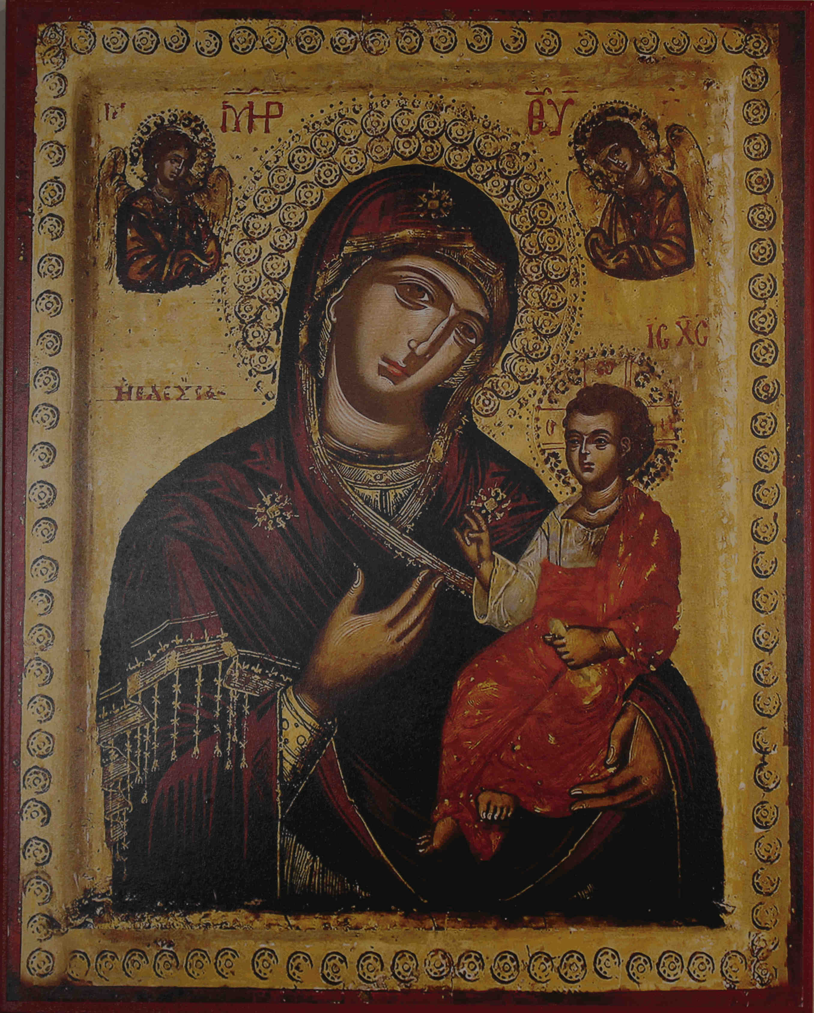 Iconography of Mary holding Christ