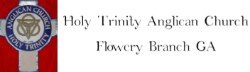Logo with cross and symbol of Trinity